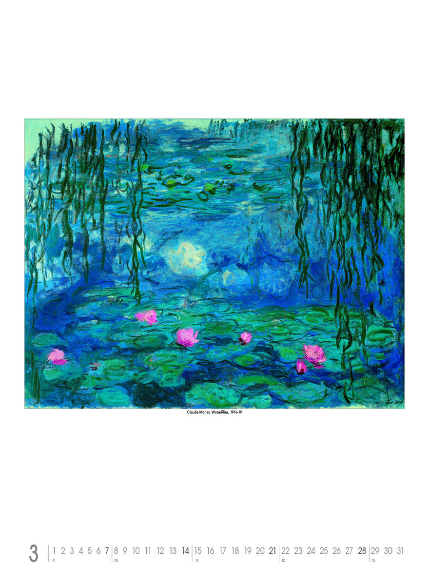 Auf diesem Bild sehen Sie das Produktbild 3 f�r KALENDER CLAUDE MONET 2027 -