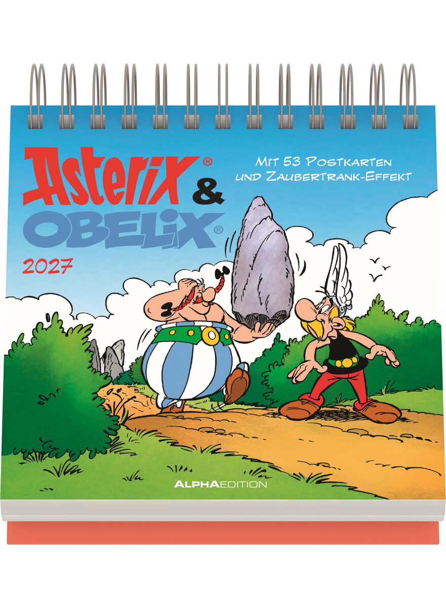 Auf diesem Bild sehen Sie das Produktbild 1 f�r POSTKARTENKALENDER ASTERIX & OBELIX 2027 -
