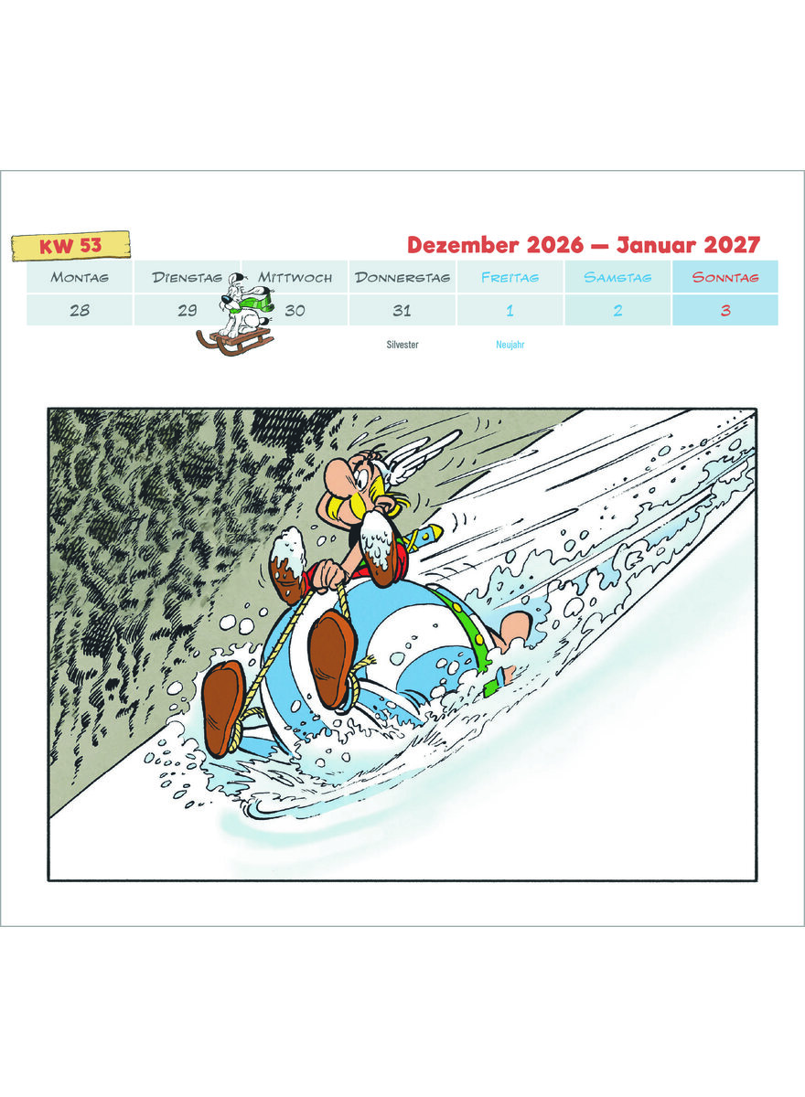 Auf diesem Bild sehen Sie das Produktbild 2 f�r POSTKARTENKALENDER ASTERIX & OBELIX 2027 -
