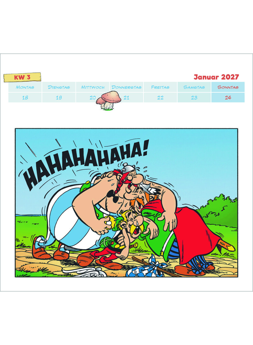 Auf diesem Bild sehen Sie das Produktbild 3 f�r POSTKARTENKALENDER ASTERIX & OBELIX 2027 -