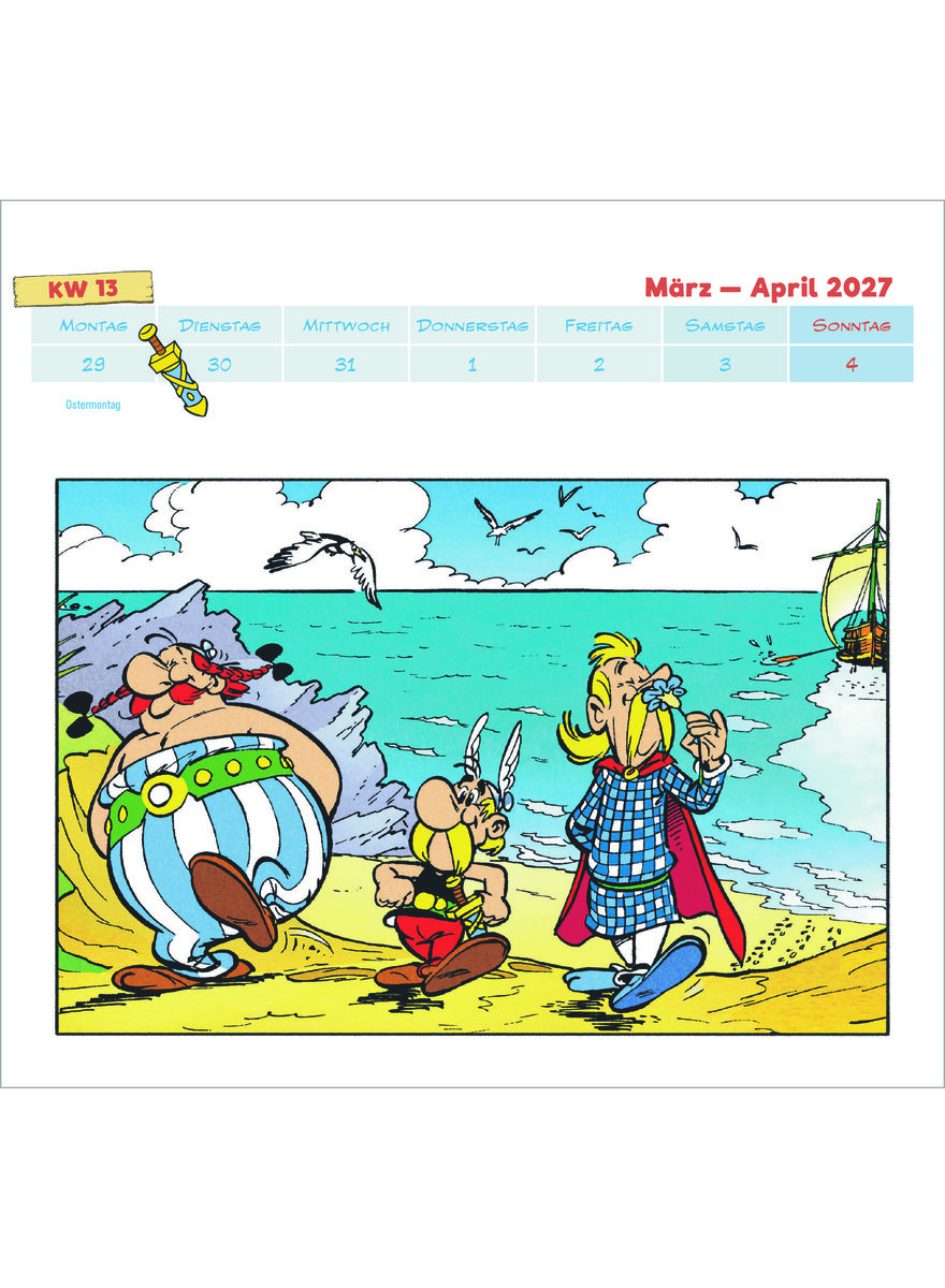 Auf diesem Bild sehen Sie das Produktbild 4 f�r POSTKARTENKALENDER ASTERIX & OBELIX 2027 -