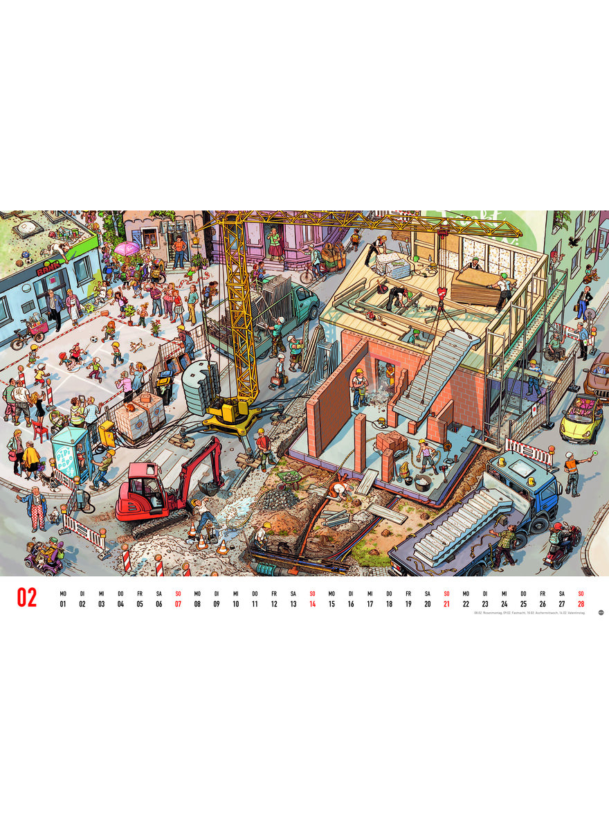 Auf diesem Bild sehen Sie das Produktbild 3 f�r WIMMELBILDER KALENDER 2027 - G�BEL/KNORR