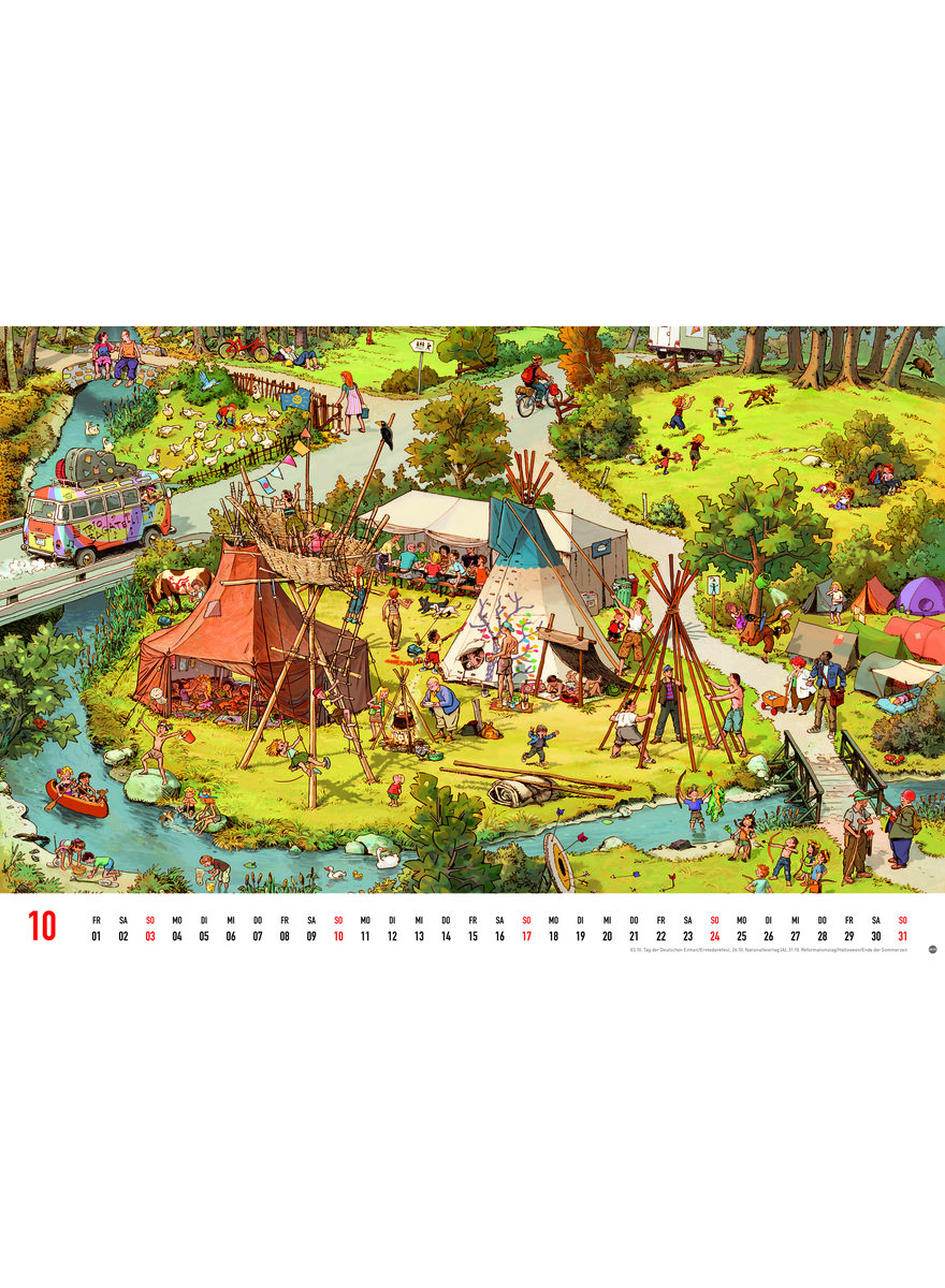 Auf diesem Bild sehen Sie das Produktbild 4 f�r WIMMELBILDER KALENDER 2027 - G�BEL/KNORR