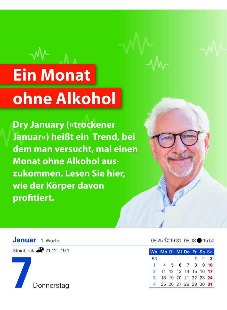 Auf diesem Bild sehen Sie das Produktbild 3 f�r KALENDER DIE ERN�HRUNGS-DOCS - GESUND DURCH DAS JAHR 2027