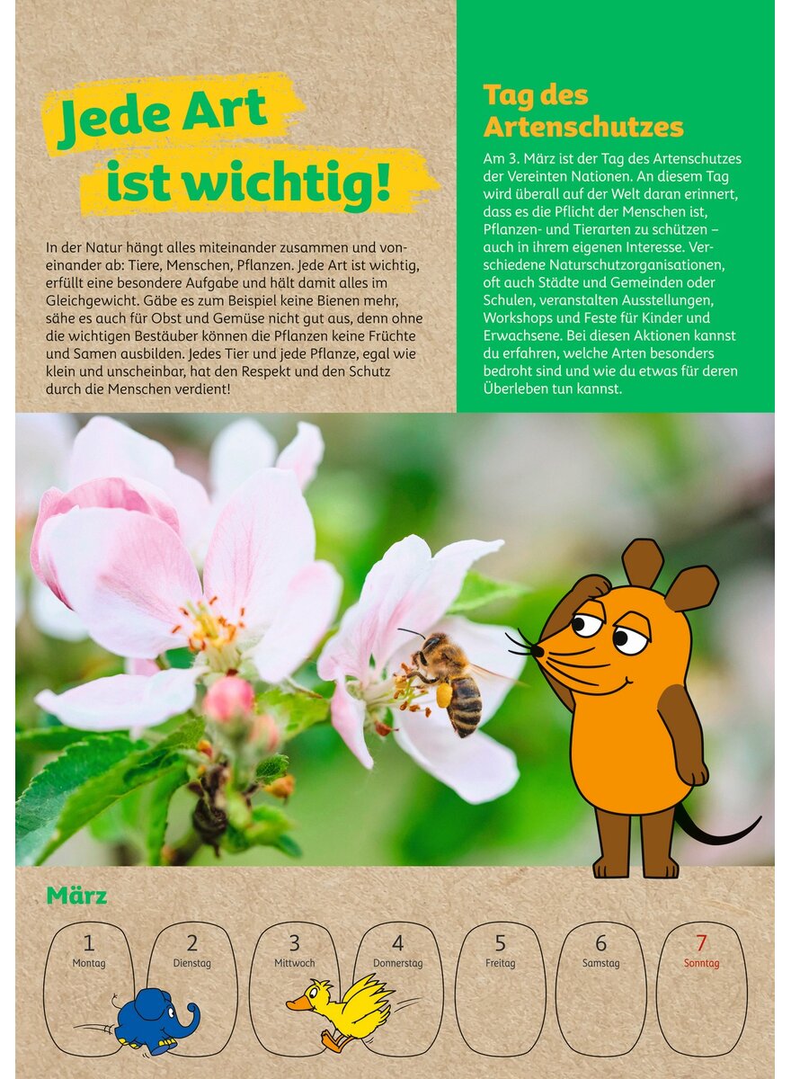 Auf diesem Bild sehen Sie das Produktbild 2 f�r KALENDER SCH�TZE DIE ERDE MIT DER MAUS 2027 -