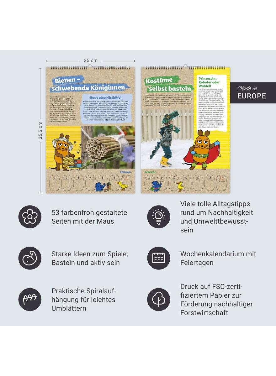 Auf diesem Bild sehen Sie das Produktbild 3 f�r KALENDER SCH�TZE DIE ERDE MIT DER MAUS 2027 -