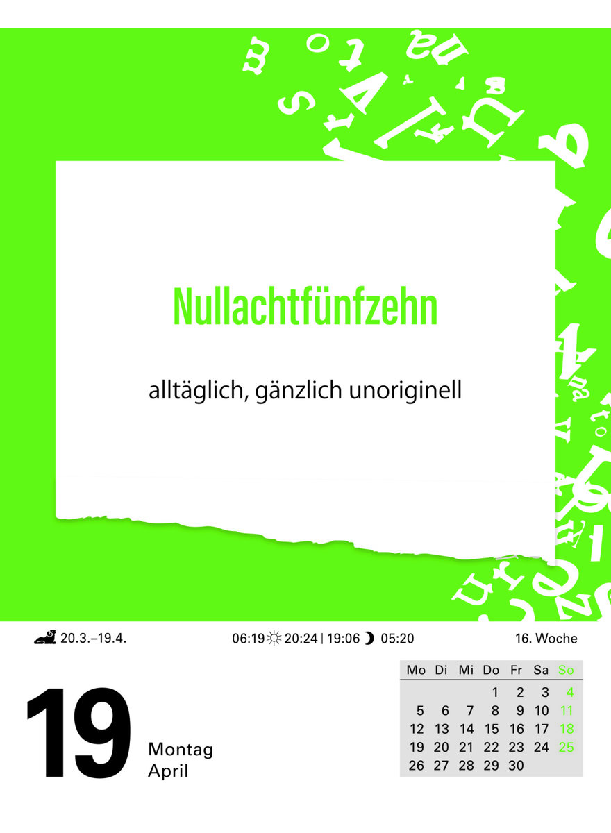 Auf diesem Bild sehen Sie das Produktbild 2 f�r TAGESABREI�KALENDER DAS SALZ IN DER (BUCHSTABEN-)SUPPE 2027