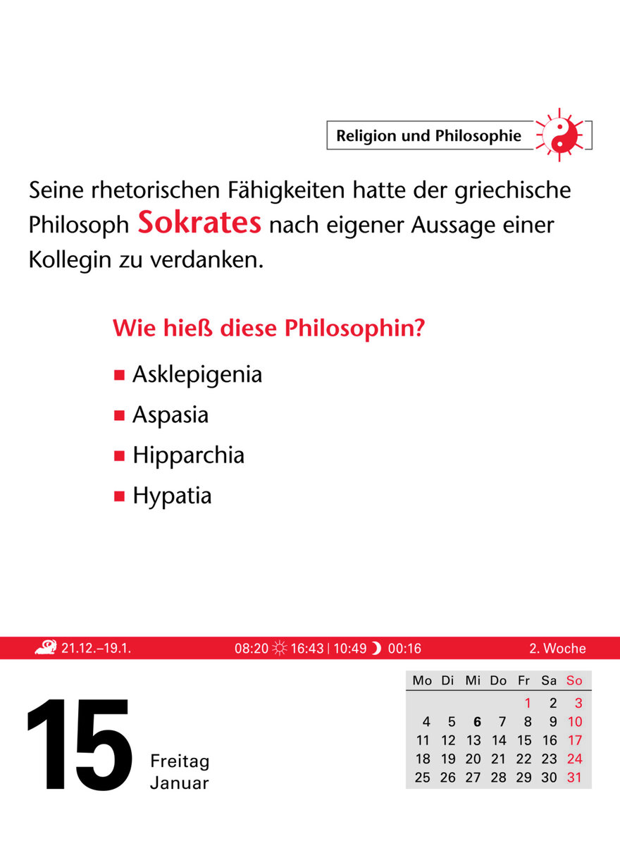 Auf diesem Bild sehen Sie das Produktbild 3 f�r KALENDER ALLGEMEINBILDUNG 2027