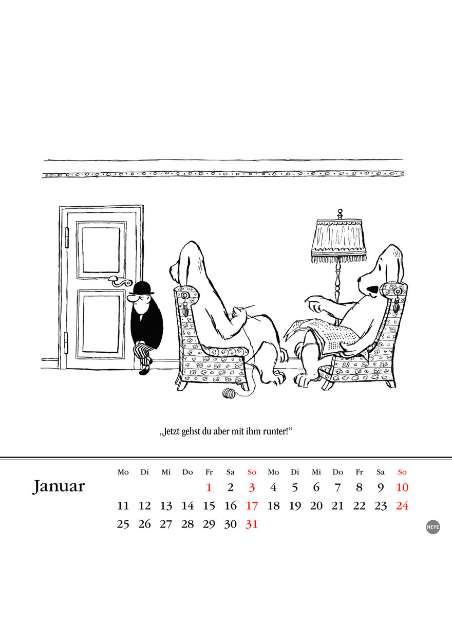 Auf diesem Bild sehen Sie das Produktbild 2 f�r LORIOT POSTKARTENKALENDER 2027