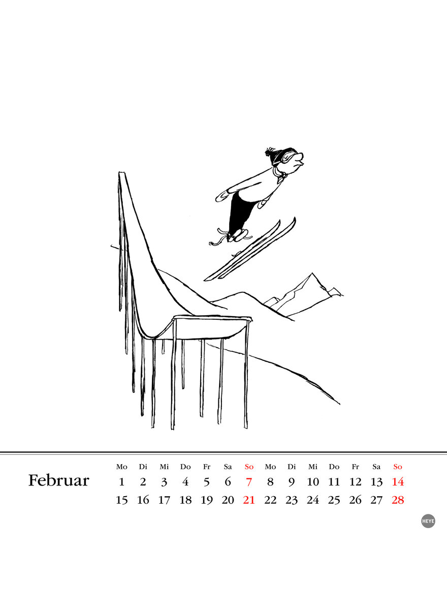 Auf diesem Bild sehen Sie das Produktbild 3 f�r LORIOT POSTKARTENKALENDER 2027