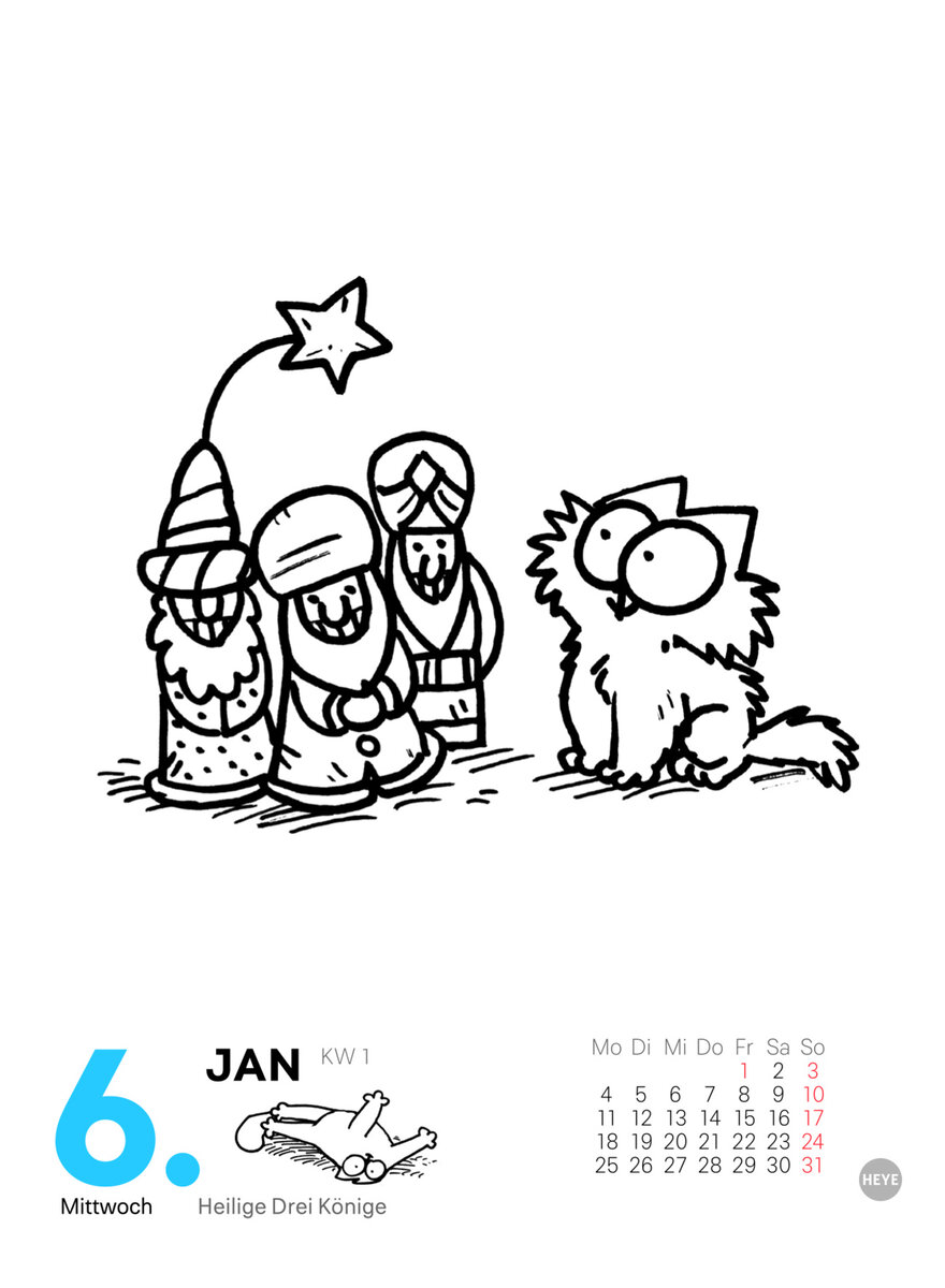 Auf diesem Bild sehen Sie das Produktbild 4 f�r KALENDER SIMONS KATZE 2027 -