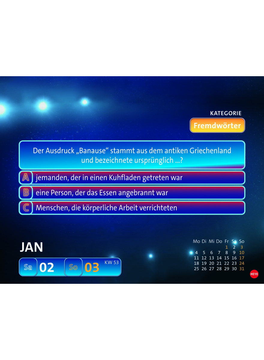 Auf diesem Bild sehen Sie das Produktbild 3 f�r TAGESABREI�KALENDER WER WEISS DENN SOWAS? 2027 -