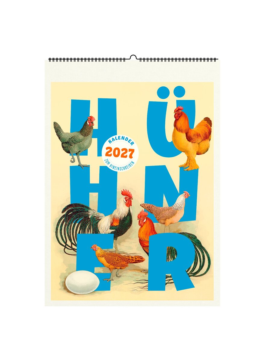 Auf diesem Bild sehen Sie das Produktbild 1 f�r WANDKALENDER H�HNER 2027 -