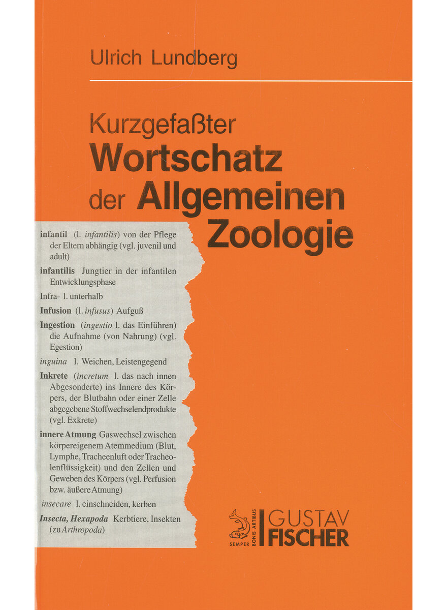 LUNDBERG, WORTSCHATZ DER ALLG. ZOOLOGIE