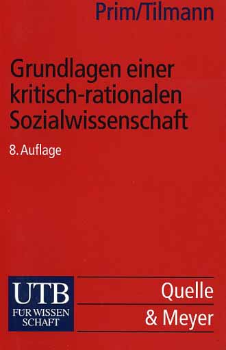 PRIM, GRUNDL. EINER KRITISCH- RATIONALEN SOZIALWISSENSCHAFT (M) (494-2262)