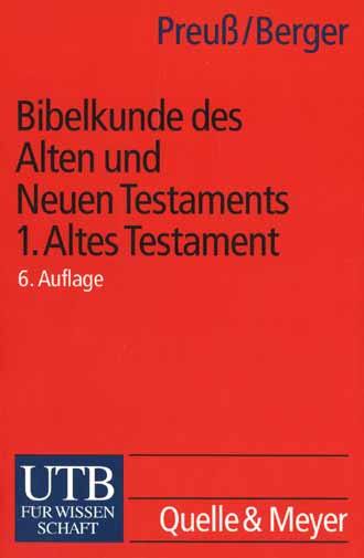 Auf diesem Bild sehen Sie das Produktbild 1 fr PREUSS, BIBELKUNDE AT U. NT (1) (UTB 887)