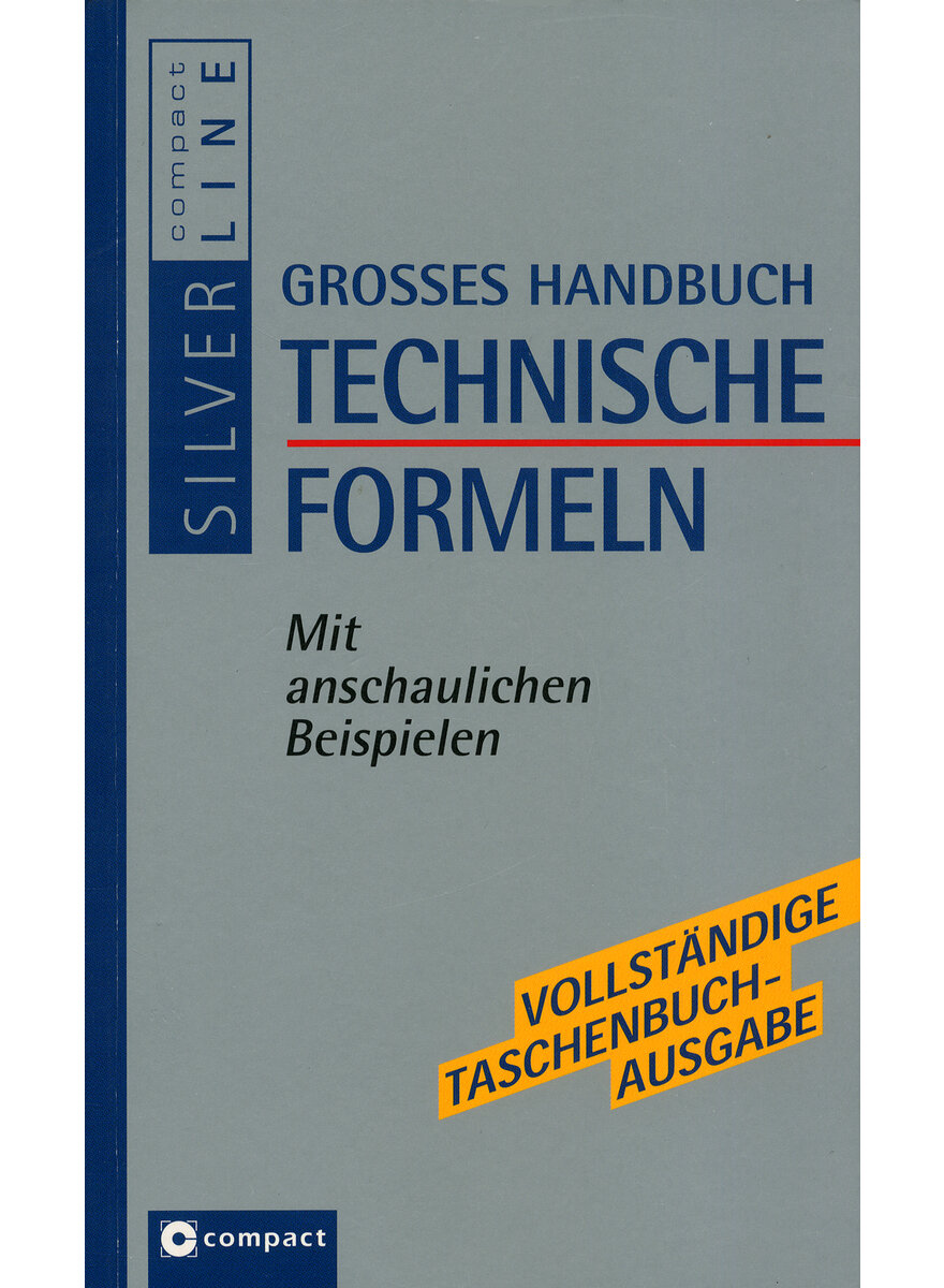Auf diesem Bild sehen Sie das Produktbild 1 fr GROSSES HANDBUCH TECHNISCHE FORMELN -