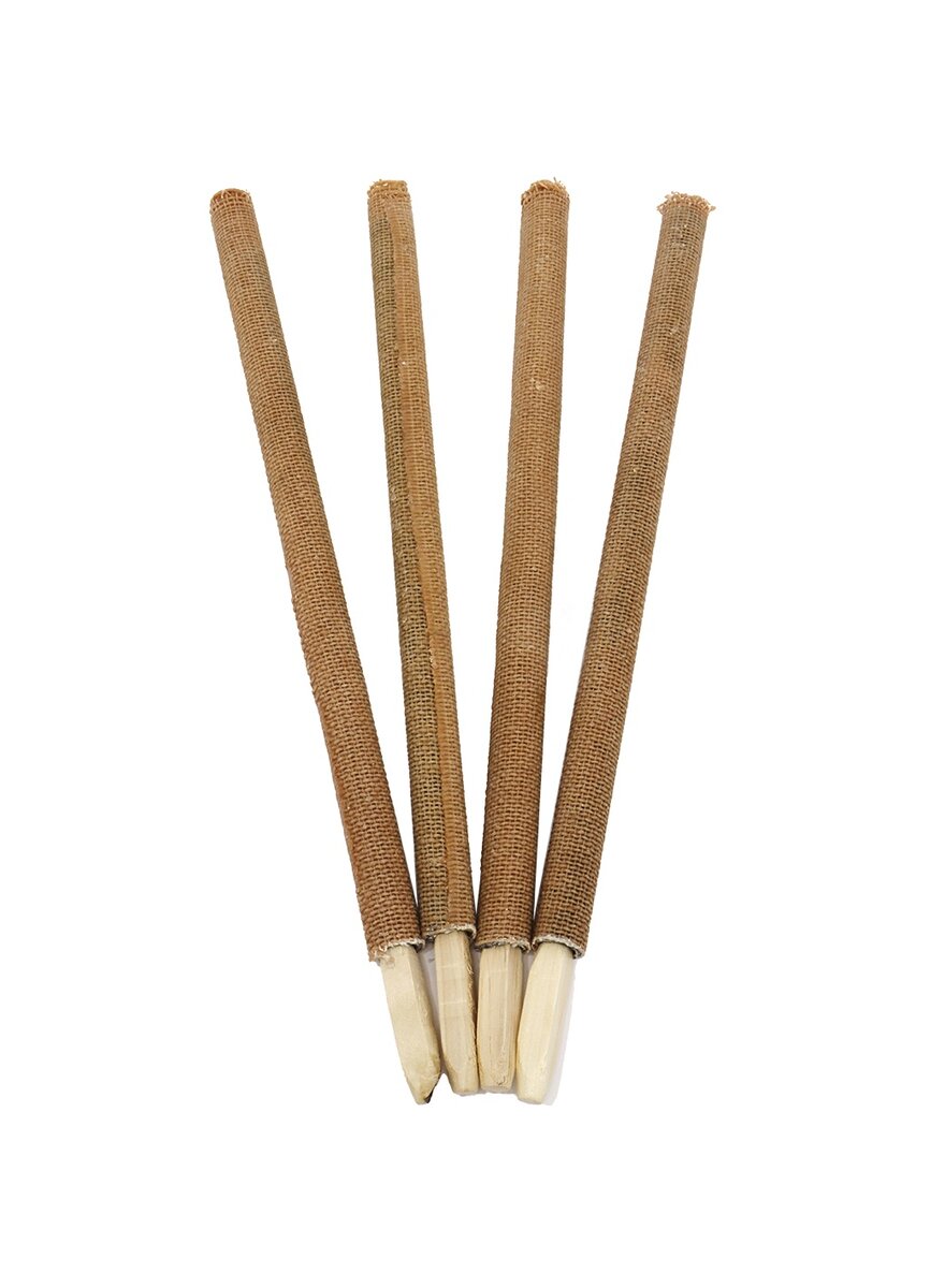 WACHSFACKELN 4ER-SET