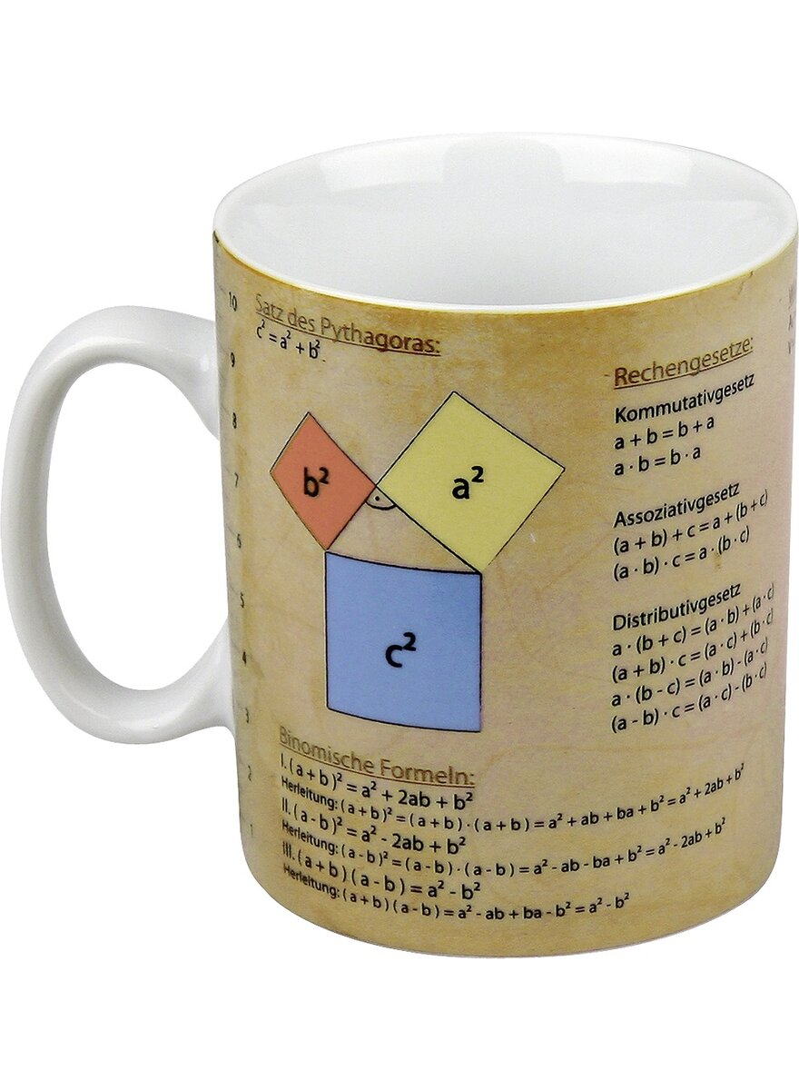 Auf diesem Bild sehen Sie das Produktbild 2 fr PORZELLAN-BECHER MATHEMATIK