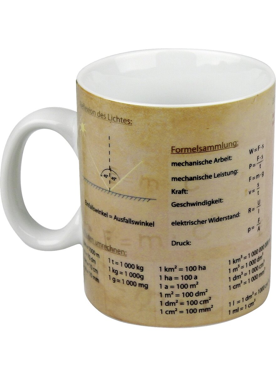 Auf diesem Bild sehen Sie das Produktbild 2 fr PORZELLAN-BECHER PHYSIK