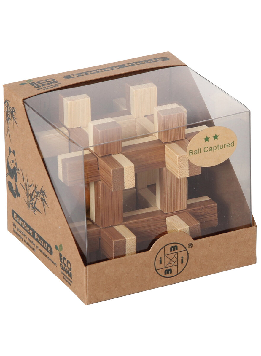 Auf diesem Bild sehen Sie das Produktbild 3 fr BAMBUS-PUZZLE: KUGEL IM KFIG