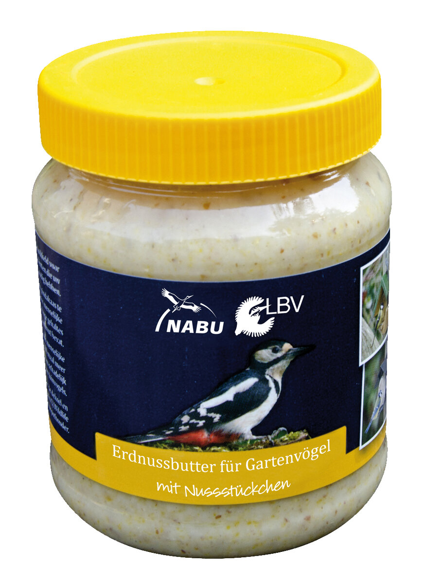 ERDNUSSBUTTER M. NUSSSTCKCHEN FR GARTENVGEL