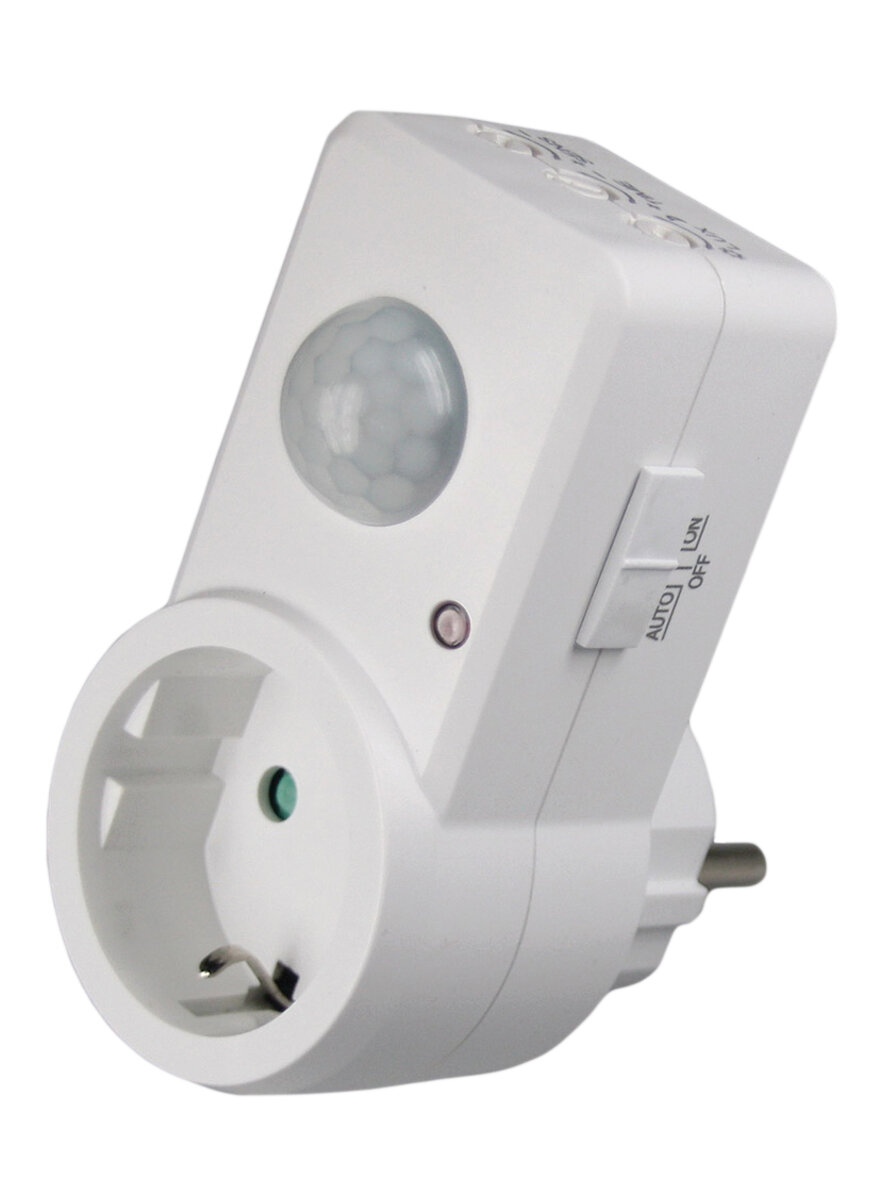 Auf diesem Bild sehen Sie das Produktbild 1 f�r ZWISCHENSTECKER MIT BEWEGUNGS- MELDER