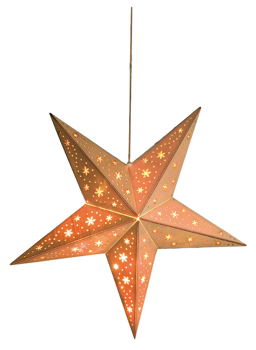 Auf diesem Bild sehen Sie das Produktbild 1 fr HOLZ-STERN MIT LICHTERKETTE