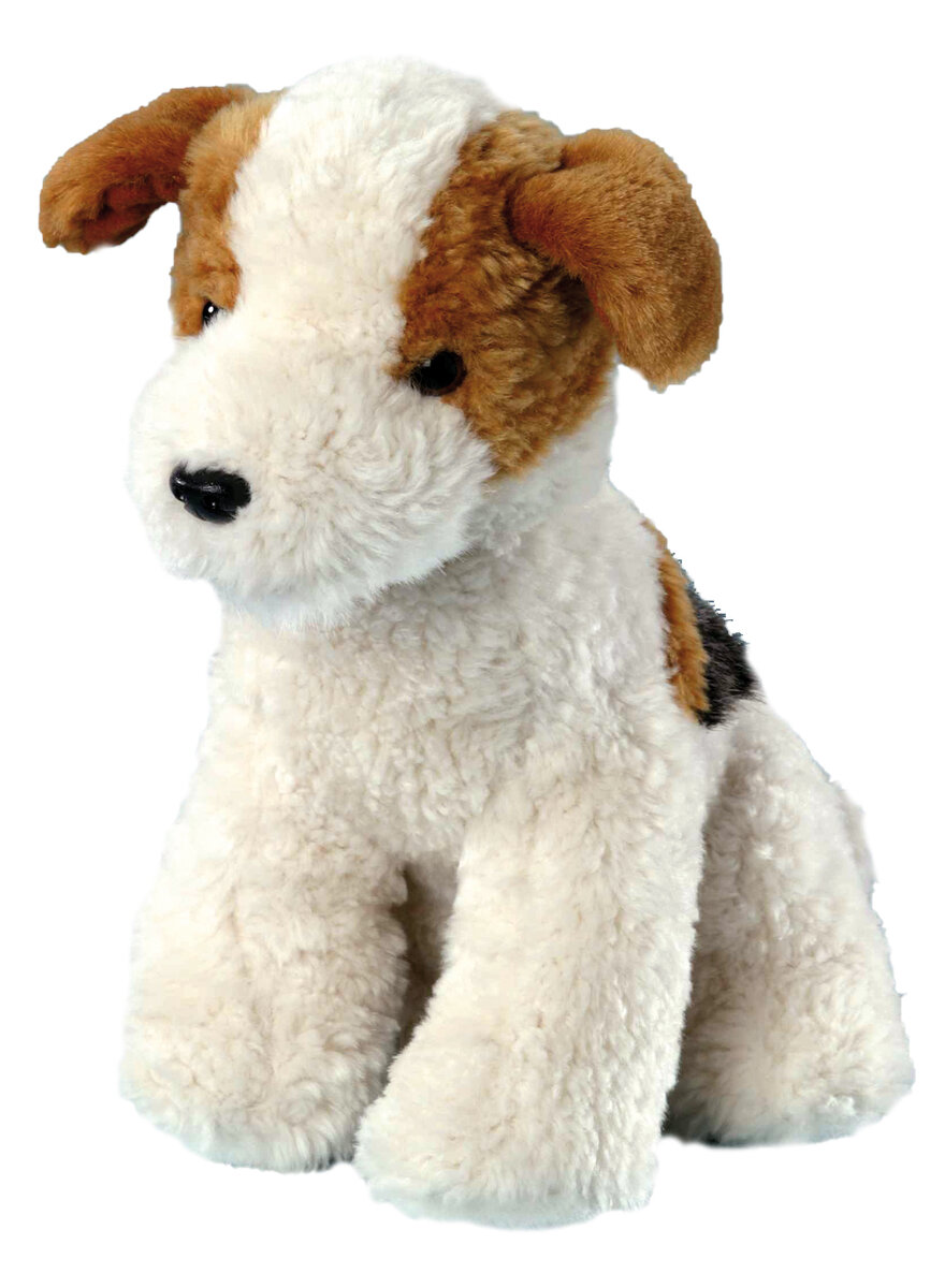 FOXTERRIER AUS PLSCH SITZEND