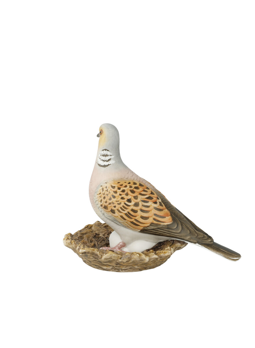 Auf diesem Bild sehen Sie das Produktbild 3 f�r PORZELLAN-SKULPTUR TURTELTAUBE - VOGEL DES JAHRES 2020
