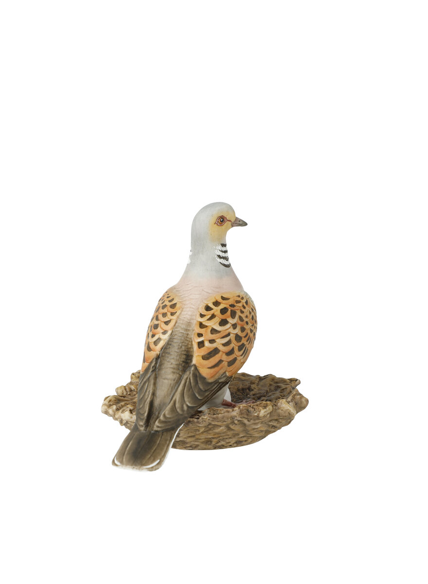 Auf diesem Bild sehen Sie das Produktbild 4 f�r PORZELLAN-SKULPTUR TURTELTAUBE - VOGEL DES JAHRES 2020