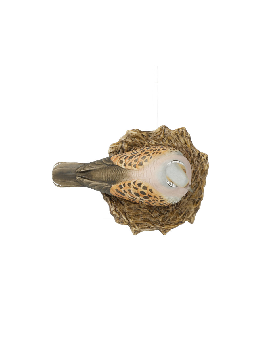 Auf diesem Bild sehen Sie das Produktbild f�r 5 PORZELLAN-SKULPTUR TURTELTAUBE - VOGEL DES JAHRES 2020