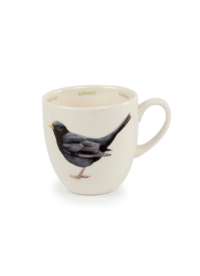 Auf diesem Bild sehen Sie das Produktbild 1 fr VOGELTASSE AMSEL - ELWIN VAN DER KOLK