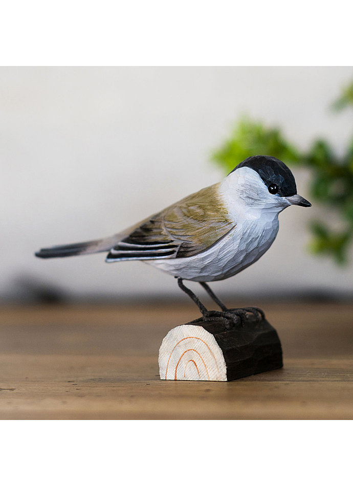 MNCHSGRASMCKE - HANDGE- SCHNITZTER VOGEL AUS HOLZ Bild 2