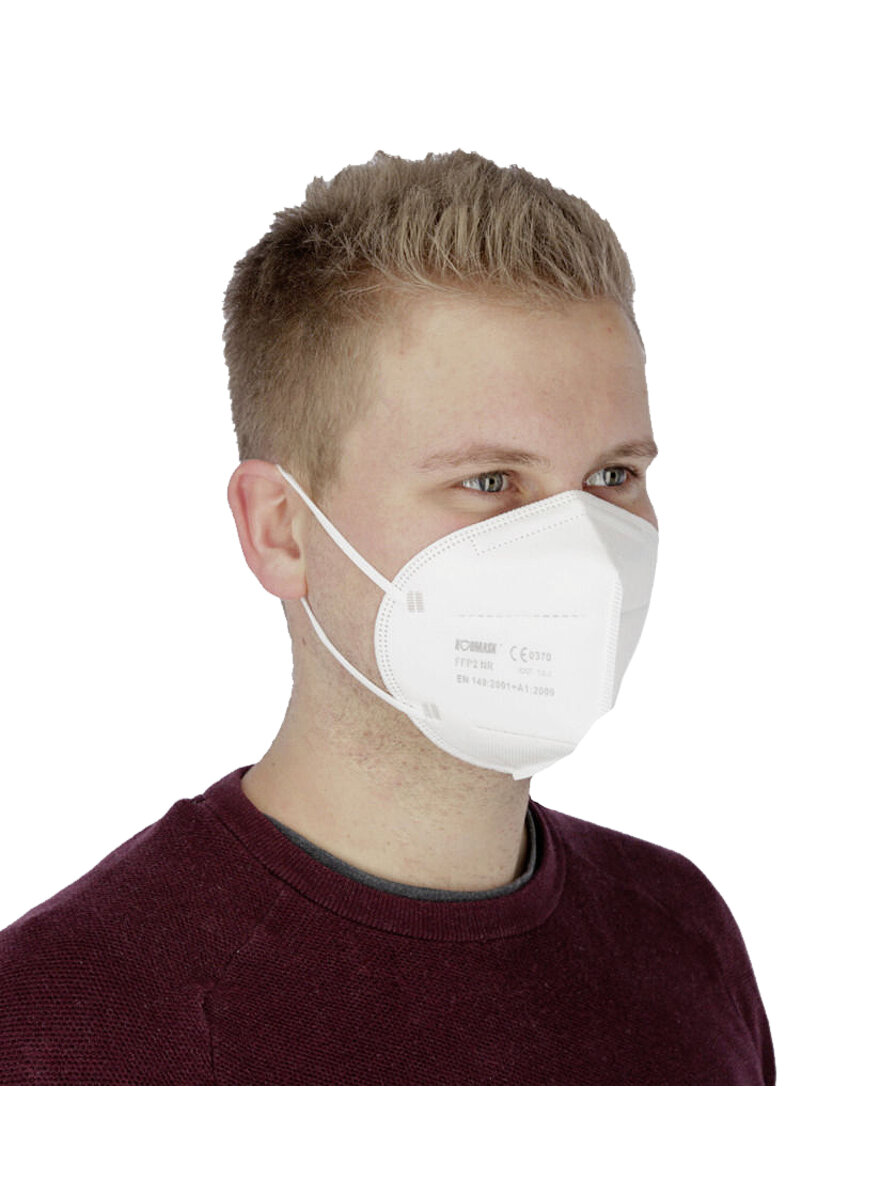 5 MUND- UND NASENSCHUTZMASKEN FFP2 OHNE FILTER IM SET