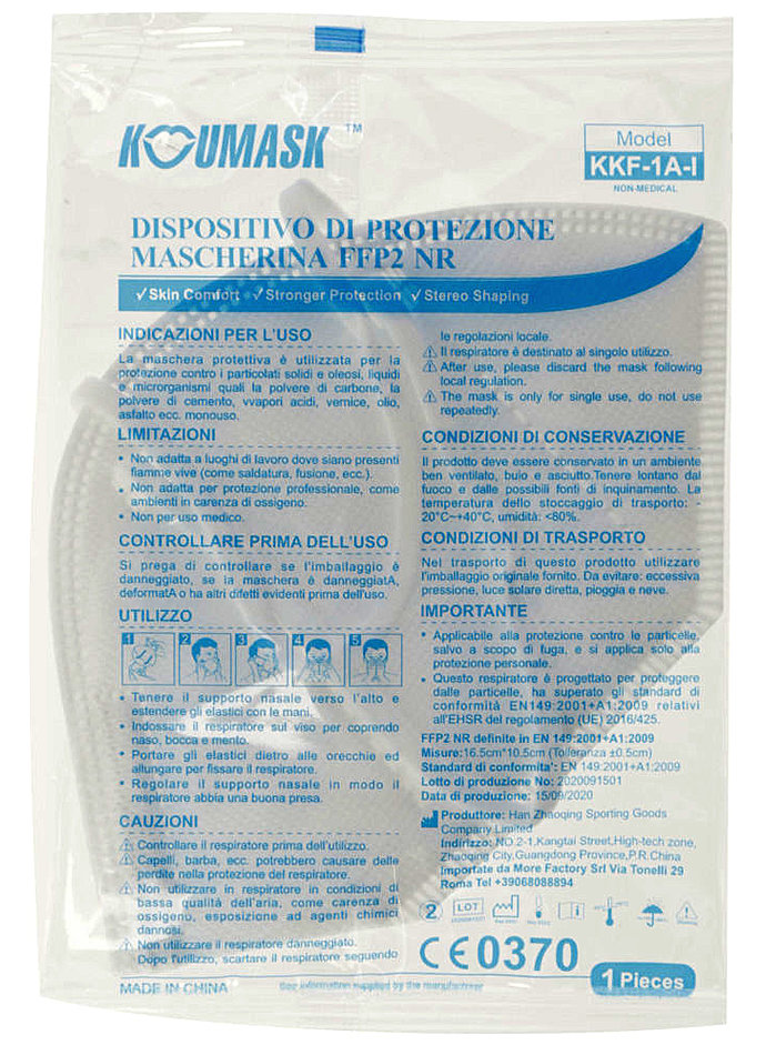 Auf diesem Bild sehen Sie das Produktbild 3 fr 5 MUND- UND NASENSCHUTZMASKEN FFP2 OHNE FILTER IM SET
