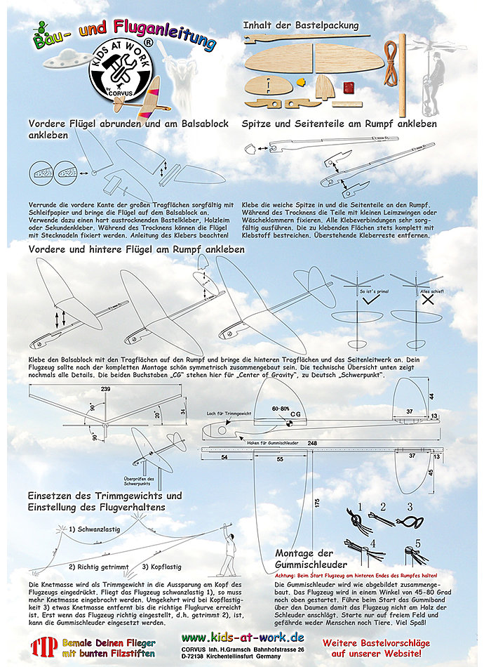 BAUSATZ FLIEGER AUS BALSAHOLZ Bild 4