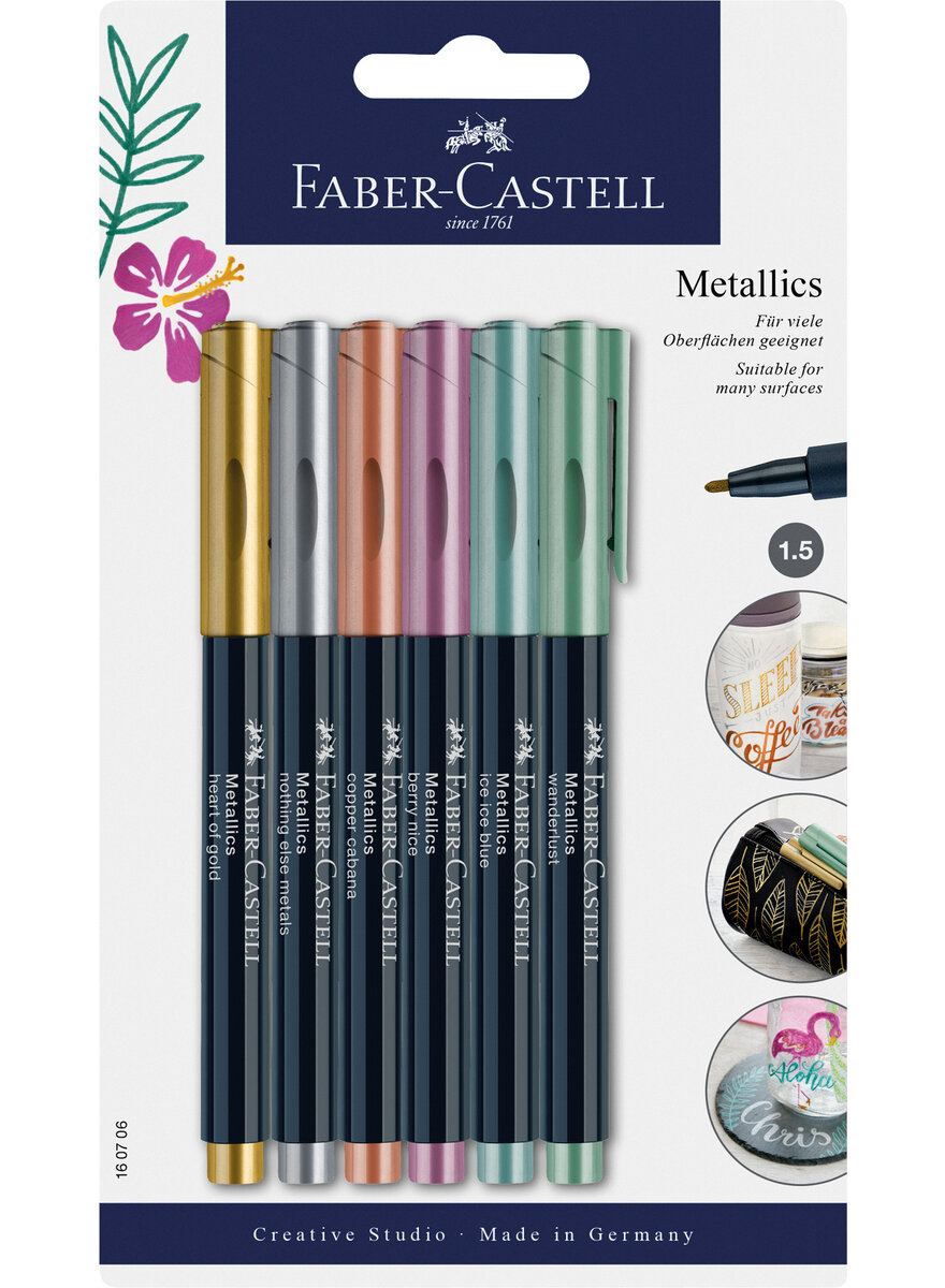 METALLICS-MARKER 6ER-SET