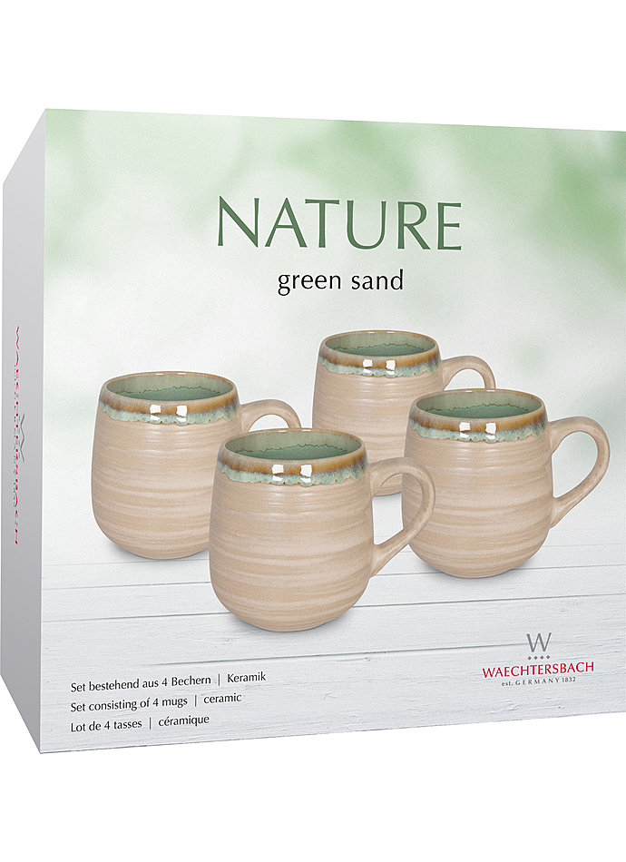 Auf diesem Bild sehen Sie das Produktbild 2 fr BECHERSET NATURE GREEN SAND