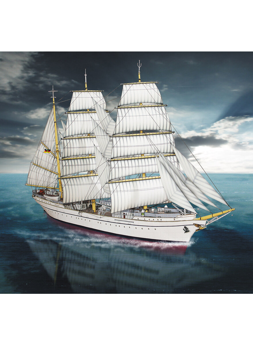 Auf diesem Bild sehen Sie das Produktbild 1 fr SEGELSCHIFF GORCH FOCK KARTONMODELLBAUBOGEN