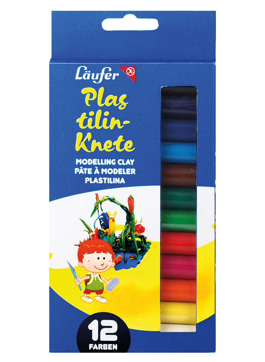 PLASTILIN-KNETE 12 FARBEN Bild 2