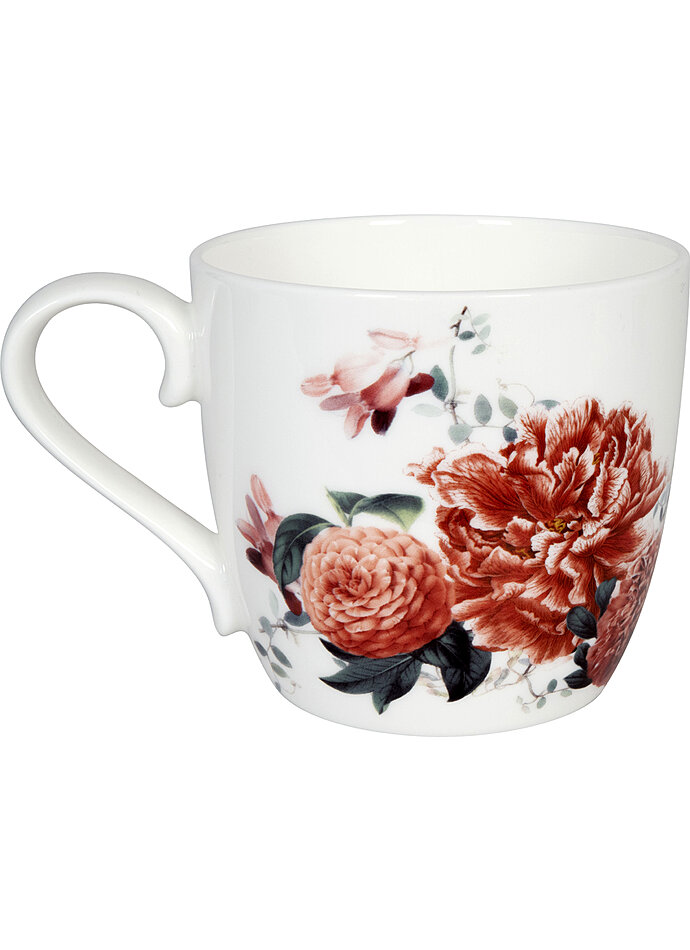 Auf diesem Bild sehen Sie das Produktbild 2 fr TASSE ROTE GARTENBLUMEN