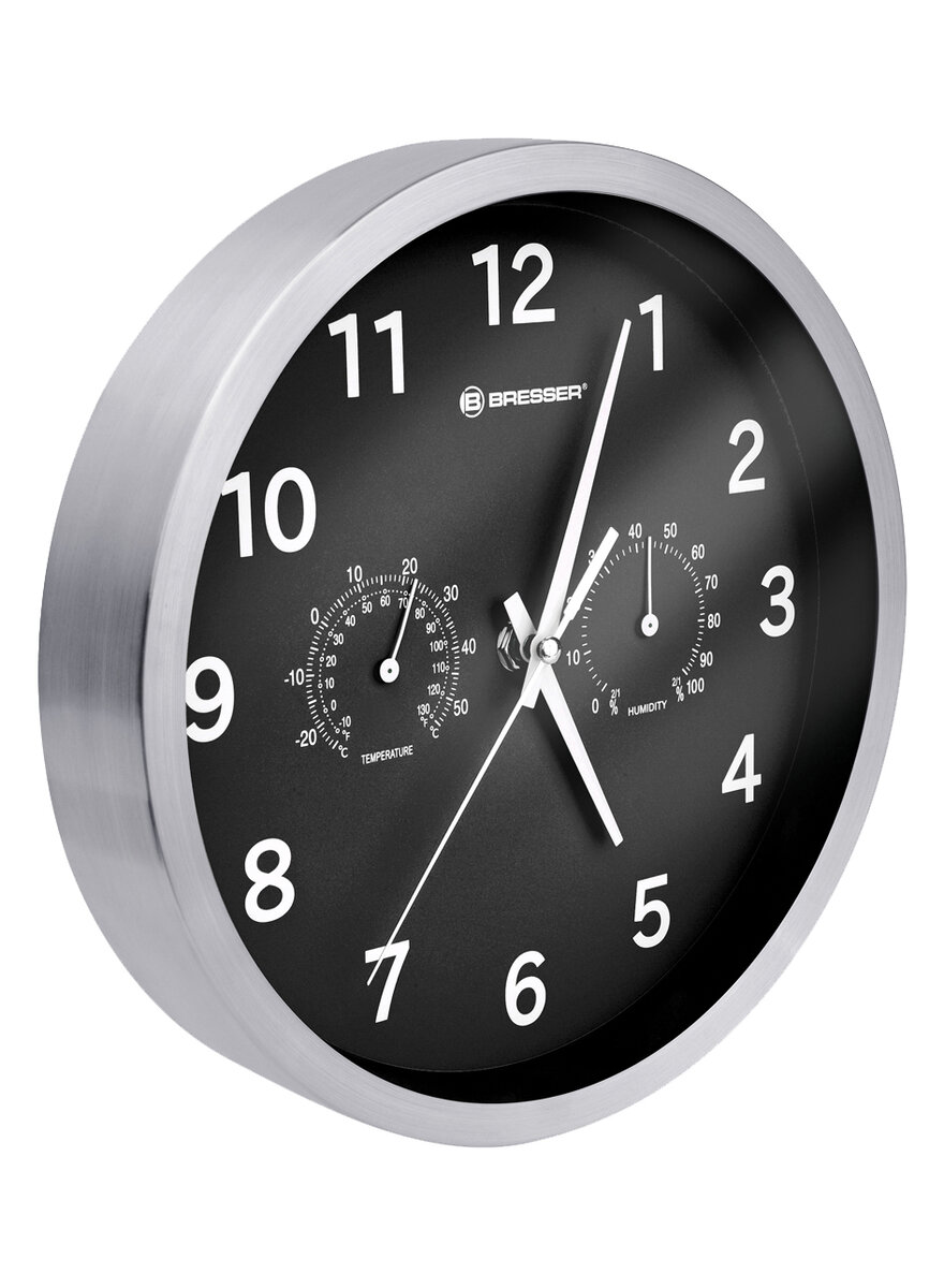 Auf diesem Bild sehen Sie das Produktbild 1 fr WANDUHR MIT THERMO-/HYGROMETER