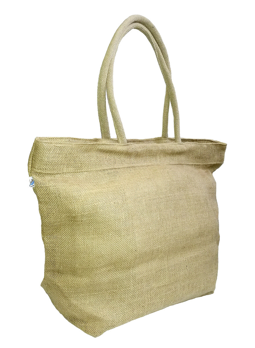 Jute-Tasche mit Baumwoll-Innenfutter - Diverses Küche & Haushalt