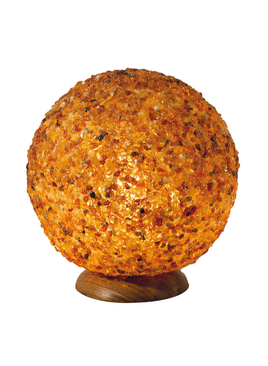Auf diesem Bild sehen Sie das Produktbild 2 fr BERNSTEIN-KUGELLAMPE 20 CM