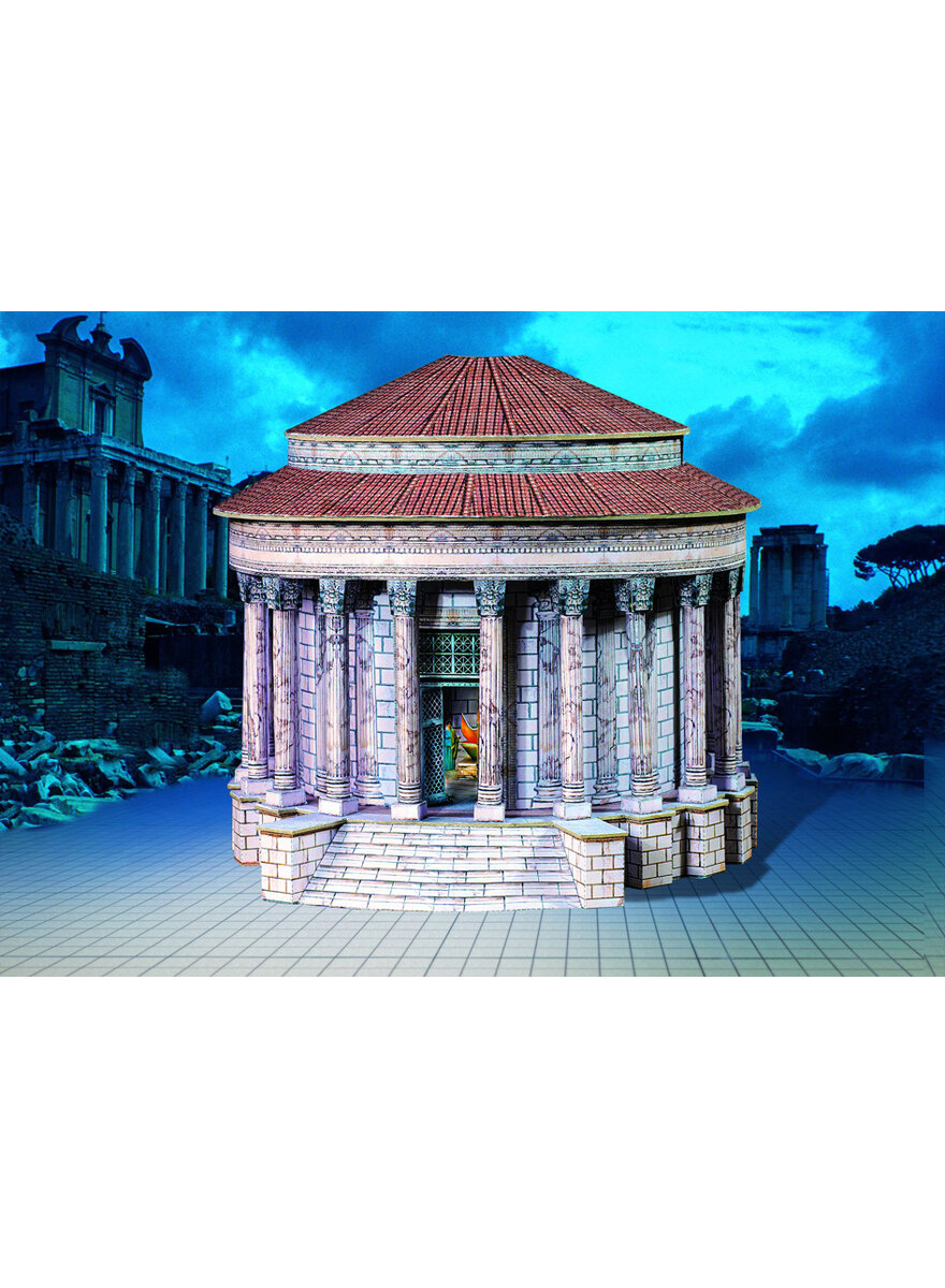VESTA-TEMPEL ROM KARTONMODELLBAU-BOGEN