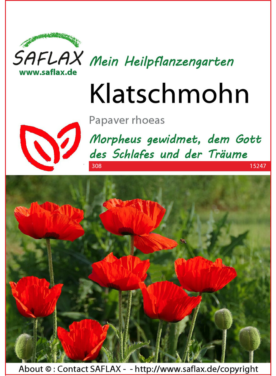 Auf diesem Bild sehen Sie das Produktbild 1 fr SAMEN KLATSCHMOHN