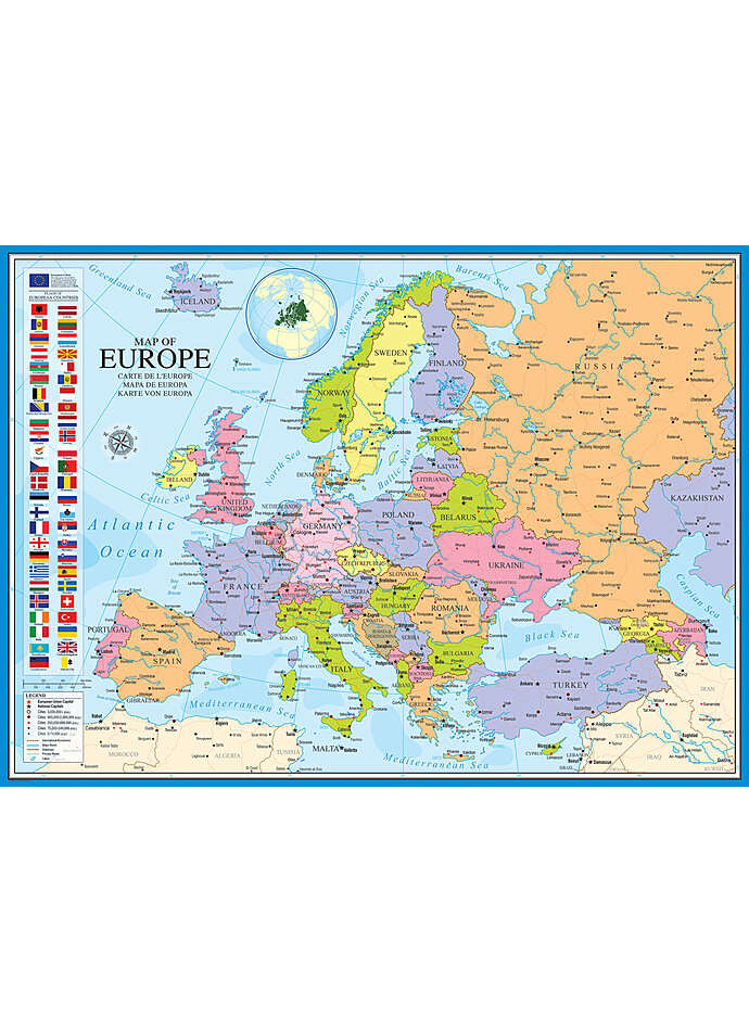 PUZZLE EUROPAKARTE 1000 TEILE Bild 2