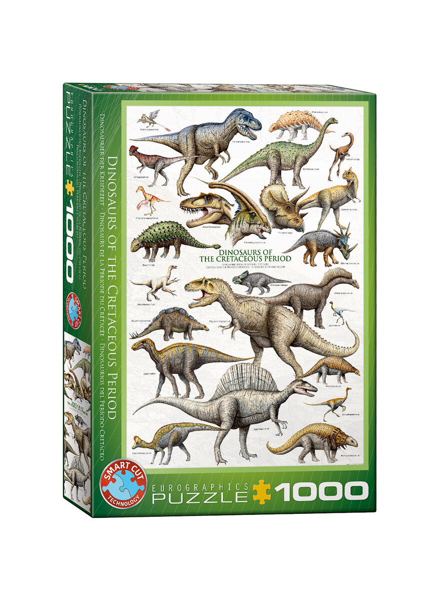 PUZZLE DINOSAURIER DER KREIDE- ZEIT 1000 TEILE