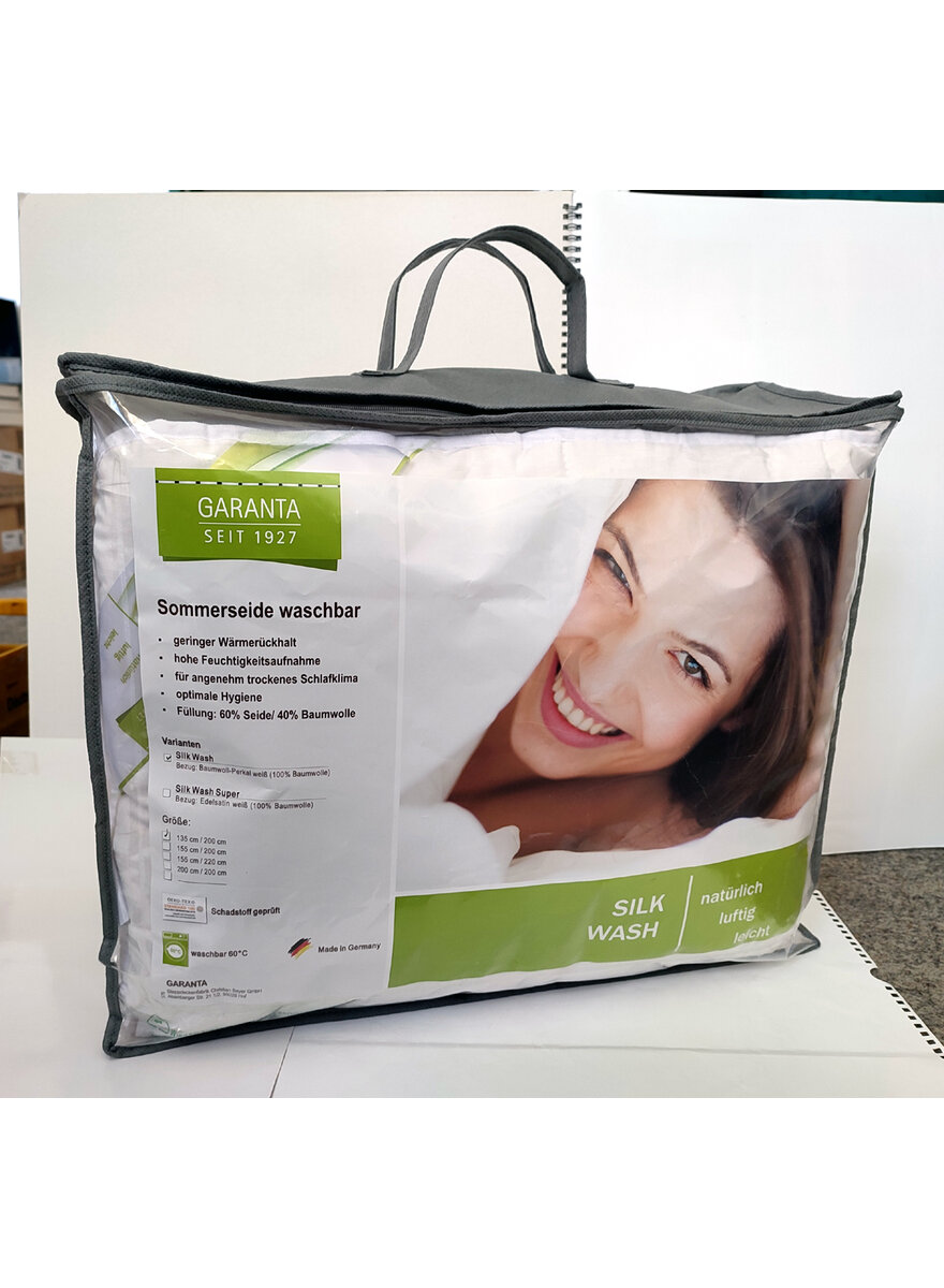 Auf diesem Bild sehen Sie das Produktbild 2 fr SEIDEN-SOMMER-STEPPBETT SILK WASH 135 X 200 CM